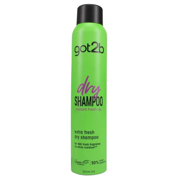 Schwarzkopf Got2b Dry Shampoo Extra Fresh 200ml (Case of 6)