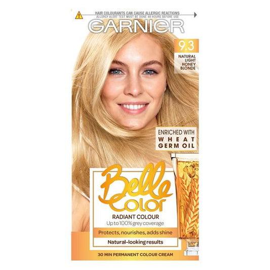 (LT) Garnier Belle Color Permanent Colour 9.3 Natural Light Honey Blonde (Case of 3)