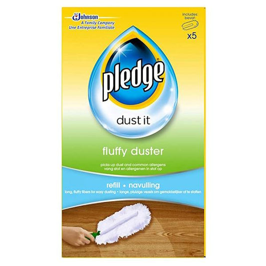 Pledge Dust It Fluffy Duster Refill 5 Refills (Case of 4)