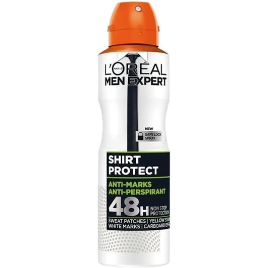(LT) L'Oreal Men Expert Shirt Protect Anti-Perspirant Spray 150ml (Case of 6)