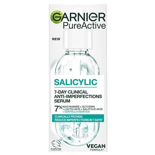 (LT) Garnier Salicylic 7-Day Clinical Anti-Imperfections Serum 30ml (Case of 6)
