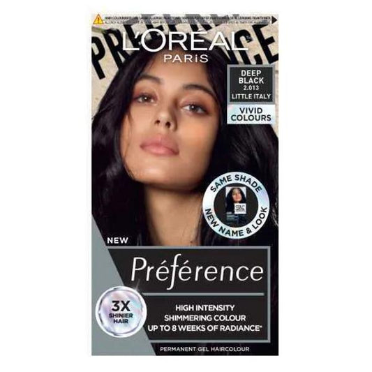 L'Oreal Preference Vivids 2.013 Deep Black (Case of 3)