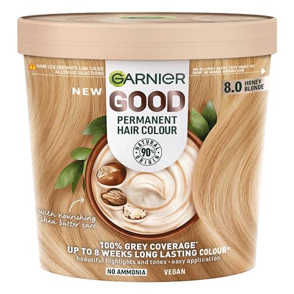 Garnier Good Permanent Hair Colour 8.0 Honey Blonde (Case of 3)