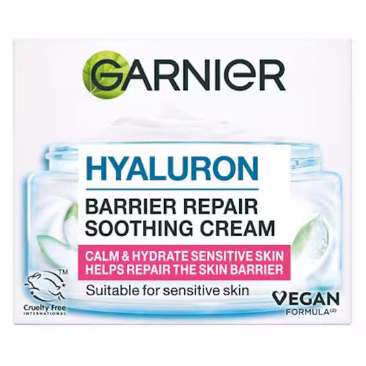 (LT) Garnier Hyaluron Barrier Repair Soothing Cream 50ml (Case of 6)