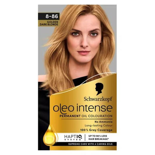 Schwarzkopf Oleo Intense Permanent Oil Colour 8-86 Golden Dark Blonde (Case of 3)