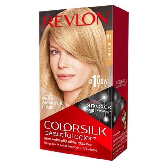 Revlon Colorsilk Permanent Colour 81 Light Blonde (Case of 3)