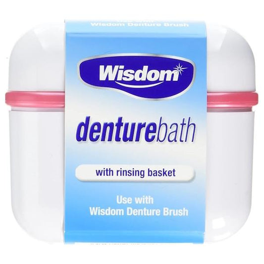 Wisdom Denture Bath (Colours Vary) (Case of 12)