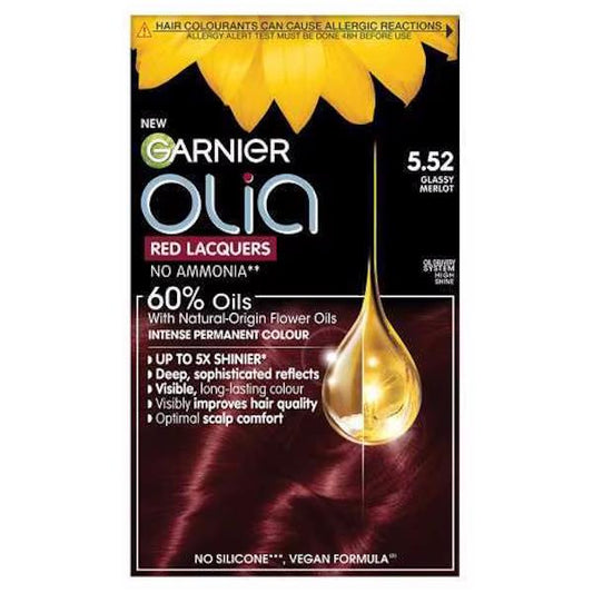 Garnier Olia Permanent Hair Colour 5.52 Glassy Merlot (Case of 3)
