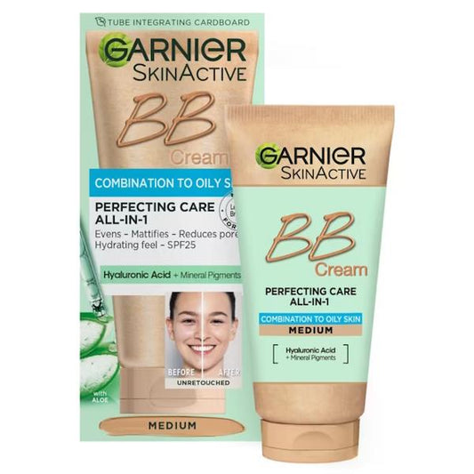 Garnier Skin Active BB Cream Oil Free SPF25 Medium 50ml (Case of 6)
