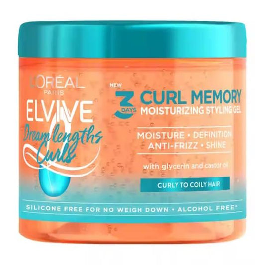 L'Oreal Elvive Dream Lengths Curls Moisturising Styling Gel 400ml (Case of 6)